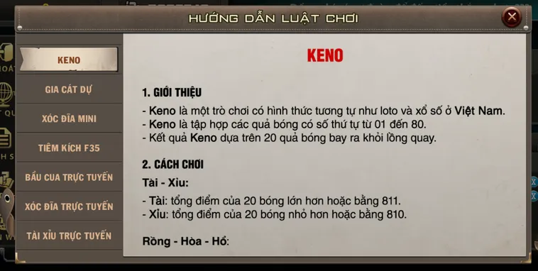 Keno Tại B52 Club Sân Chơi Xổ Số Hiện Đại Với Tỷ Lệ Thưởng Cực Khủng