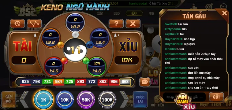 Keno Ngũ Hành Tại B52 Club Trải Nghiệm Cá Cược Độc Đáo Mới Lạ