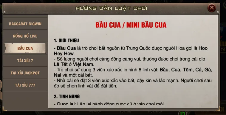 Trải Nghiệm Minigame Mini Bầu Cua Tại B52 Club Đỉnh Cao Với Tỷ Lệ Thắng Lớn