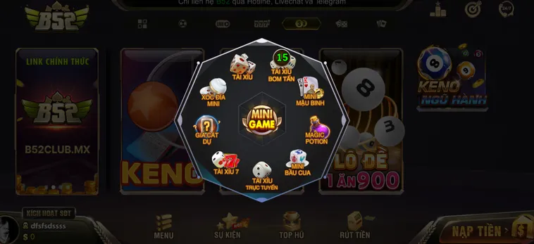 Các Tựa Game Minigame B52 Club Siêu Phẩm Giải Trí Nhanh Thắng Lớn Mỗi Ngày