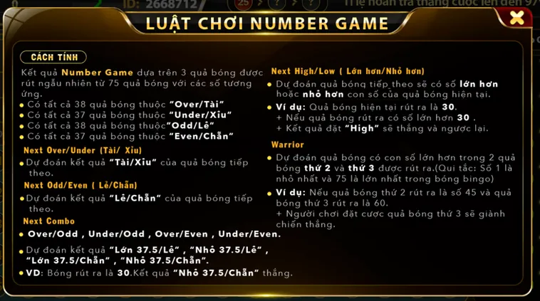 Number Game Tại B52 Club Trò Chơi Dự Đoán Con Số Thần Tốc Thắng Lớn