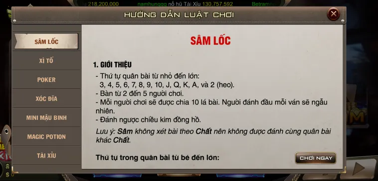 Chinh Phục Đỉnh Cao Game Bài Sâm Lốc Tại B52 Club Đầy Hứng Khởi