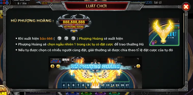 Trải Nghiệm Casino Sicbo Phượng Hoàng Tại B52 Club Đẳng Cấp Nhất Năm 2026
