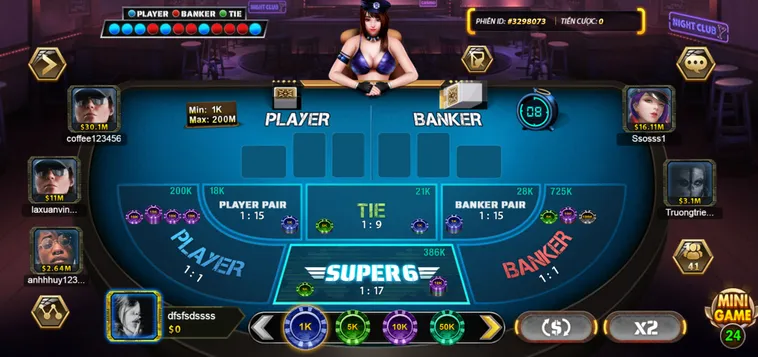 Super Baccarat 6 Tại B52 Club Sảnh Đấu Bài Cào Đẳng Cấp Thượng Lưu